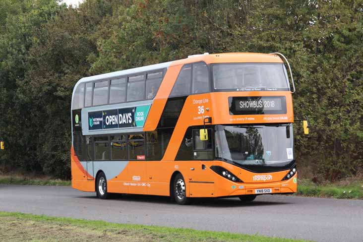 Nottingham City Transport Scania N280UD ADL Enviro400CNGCITY 453